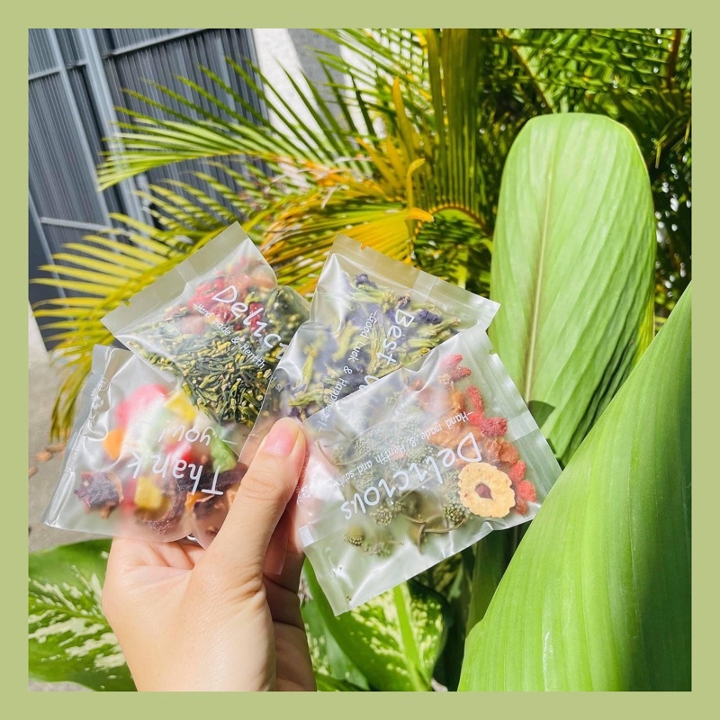 Trà hoa quả sấy khô nguyên vị túi mix đủ loại