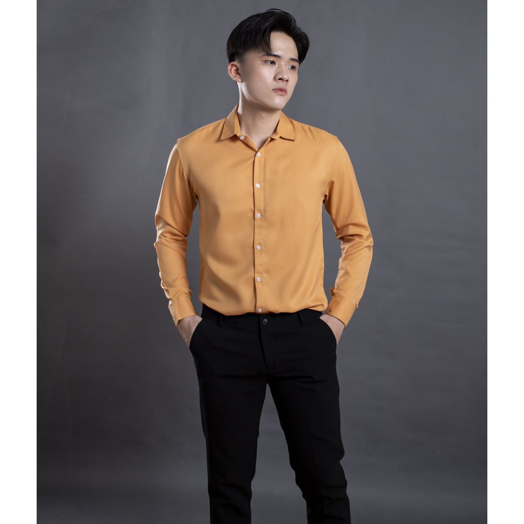 Áo sơ mi trơn form Hàn Quốc cho nam LADOS - 3523 chất kate lụa mềm mại thoáng khí - Áo sơ mi nhiều màu sắc trẻ trung | BigBuy360 - bigbuy360.vn