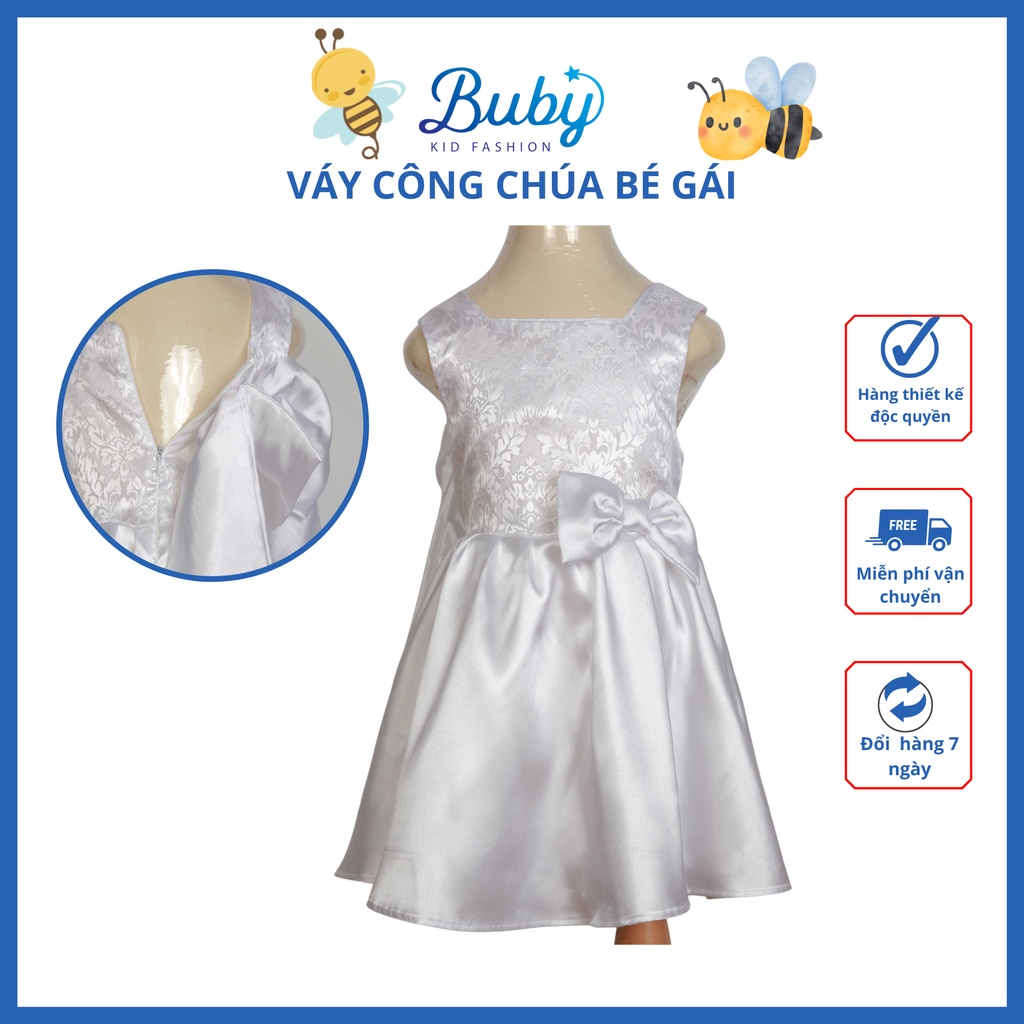 Váy Công chúa bé gái, hàng thiết kế cao cấp sang sịn cho bé đi tiệc, mặc chơi đủ size từ 8 -18kg - BuBy