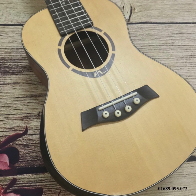 (SIÊU PHẨM) ĐÀN UKULELE CONCERT MẶT VÀNG VÁT VIỀN