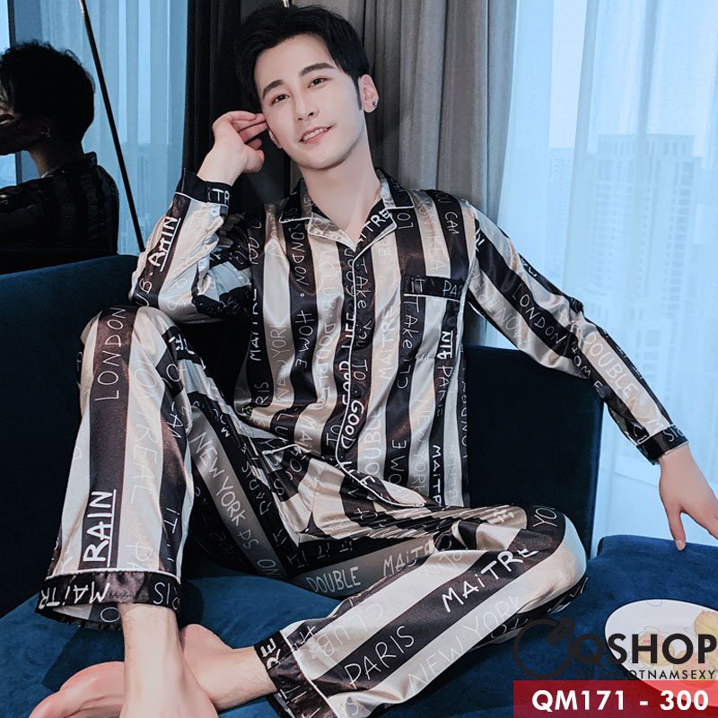BỘ ĐỒ PIJAMA NAM CAO CẤP QM171-QM172 | BigBuy360 - bigbuy360.vn