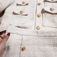 ORDER Set dạ tweed cổ nơ (Ảnh thật)