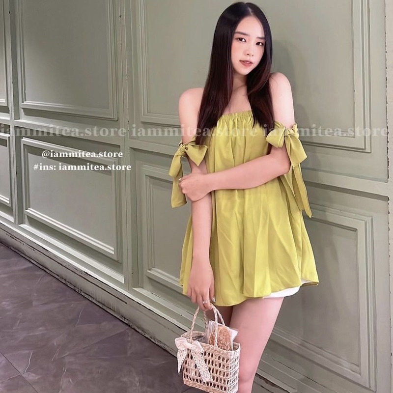 ÁO TRỄ VAI TAY CỘT- ÁO TRỄ VAI TAY NGẮN DÁNG RỘNG, CHIZISHOP