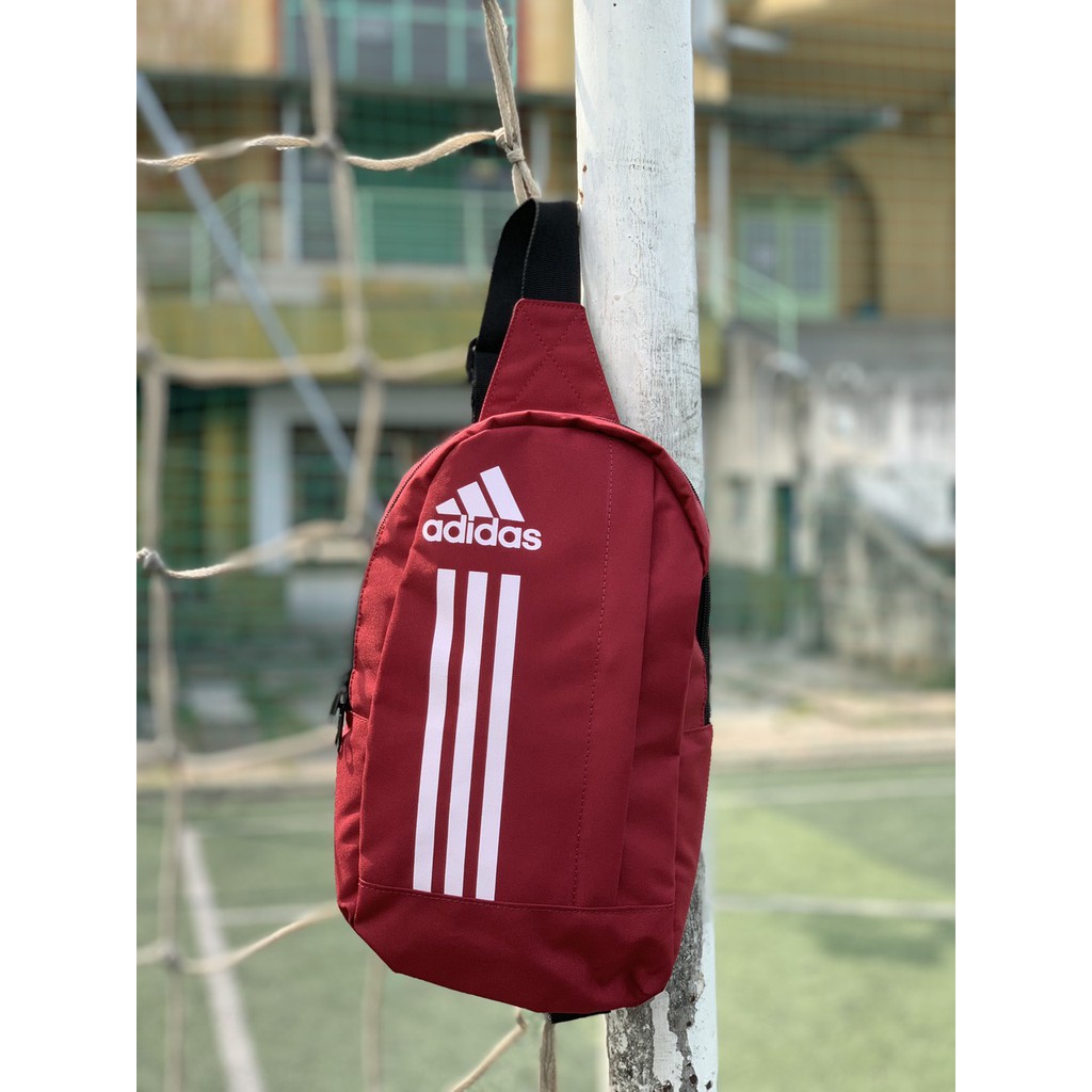 Túi đeo chéo thể thao nam và nữ Adidas, chống thấm nước (Hình Thật)