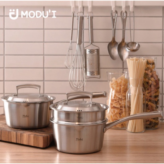 Nồi Quánh nấu bột Inox inox 5 đáy 3 IN 1, Chống Dính Cao Cấp Nhập Chính Hãng Bluemama Hàn Quốc