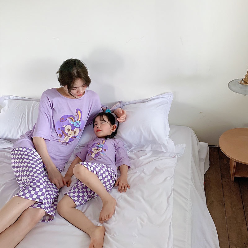 Set Đồ Đôi Cho Mẹ Và Bé Gái Mặc Cặp Bộ Đồ Quần Áo Lửng Cotton Mặc Nhà Mềm Mịn Mát In Hình Hot Trend Homie Kids