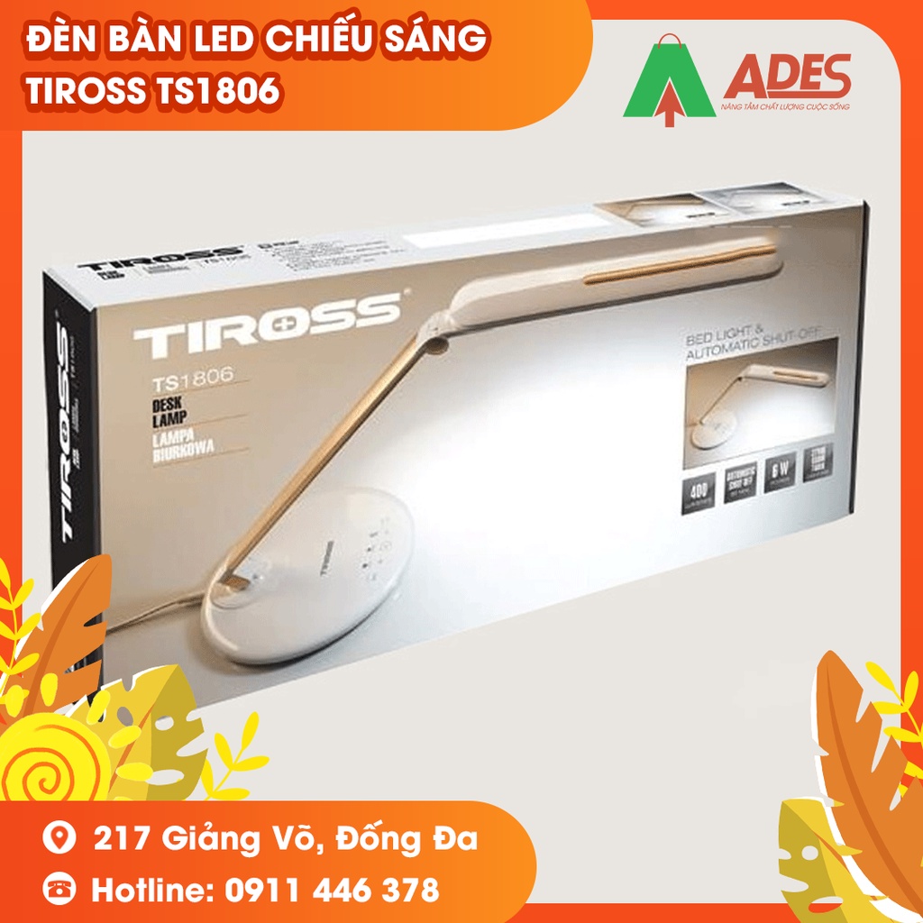 Đèn Bàn LED Chiếu Sáng Tiết Kiệm Điện Năng Tiross TS1806