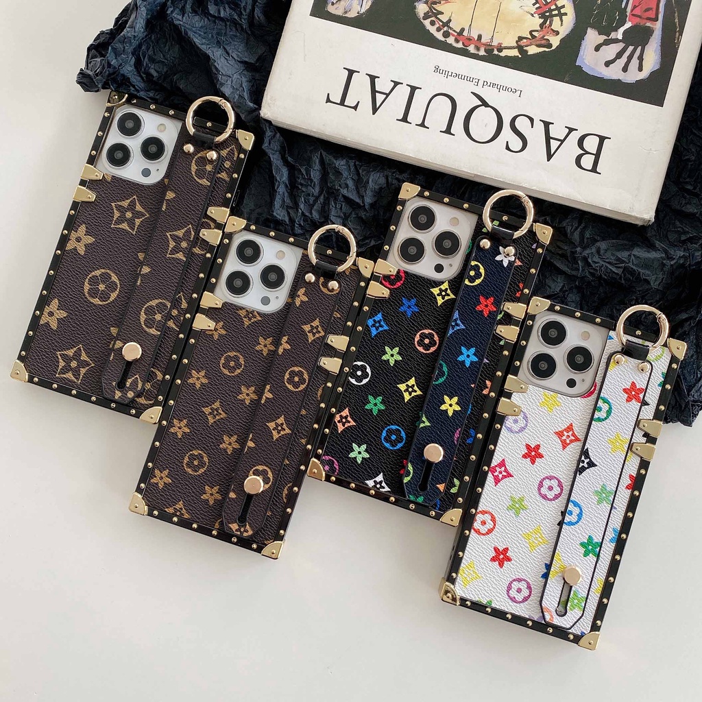 Ốp Điện Thoại Bằng Da Có Dây Vòng Tay Cho iPhone 13promax 12 11 xsmax xr xs 7P