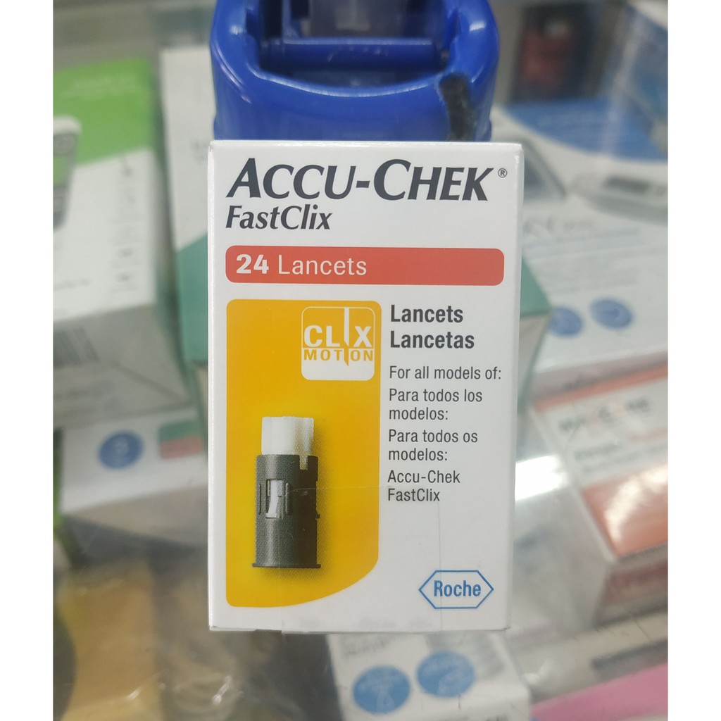 Kim lấy máu Accu-chek Fastclix Hộp 24 lancets