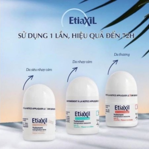 Lăn khử mùi ngăn mồ hôi hiệu quả Etiaxil chính hãng Pháp - 15ml