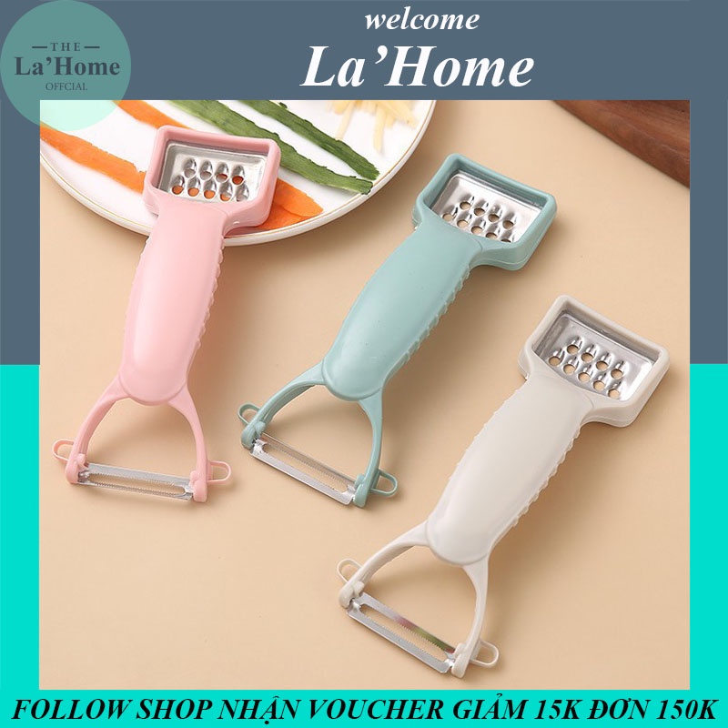 Nạo củ quả đa năng 2 đầu La'Home, dụng cụ nạo củ quả nhỏ gọn, nhanh chóng, tiện lợi