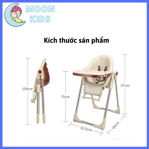 { FREESHIP } Ghế Ăn Dặm Bellybaby LUX01 Bản Nâng Cấp, Bàn Ăn Rộng, Thay Đổi Chiều Cao Và Ngả Lưng Theo Ý Muốn