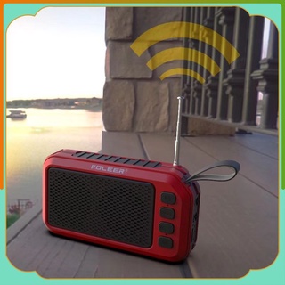 Loa Bluetooth mini 5.0 KOLEER S28, Loa tích hợp pim năng lượng mặt trời tự sạc đầy nhỏ gọn Âm Thanh Sống Động BH 6 tháng