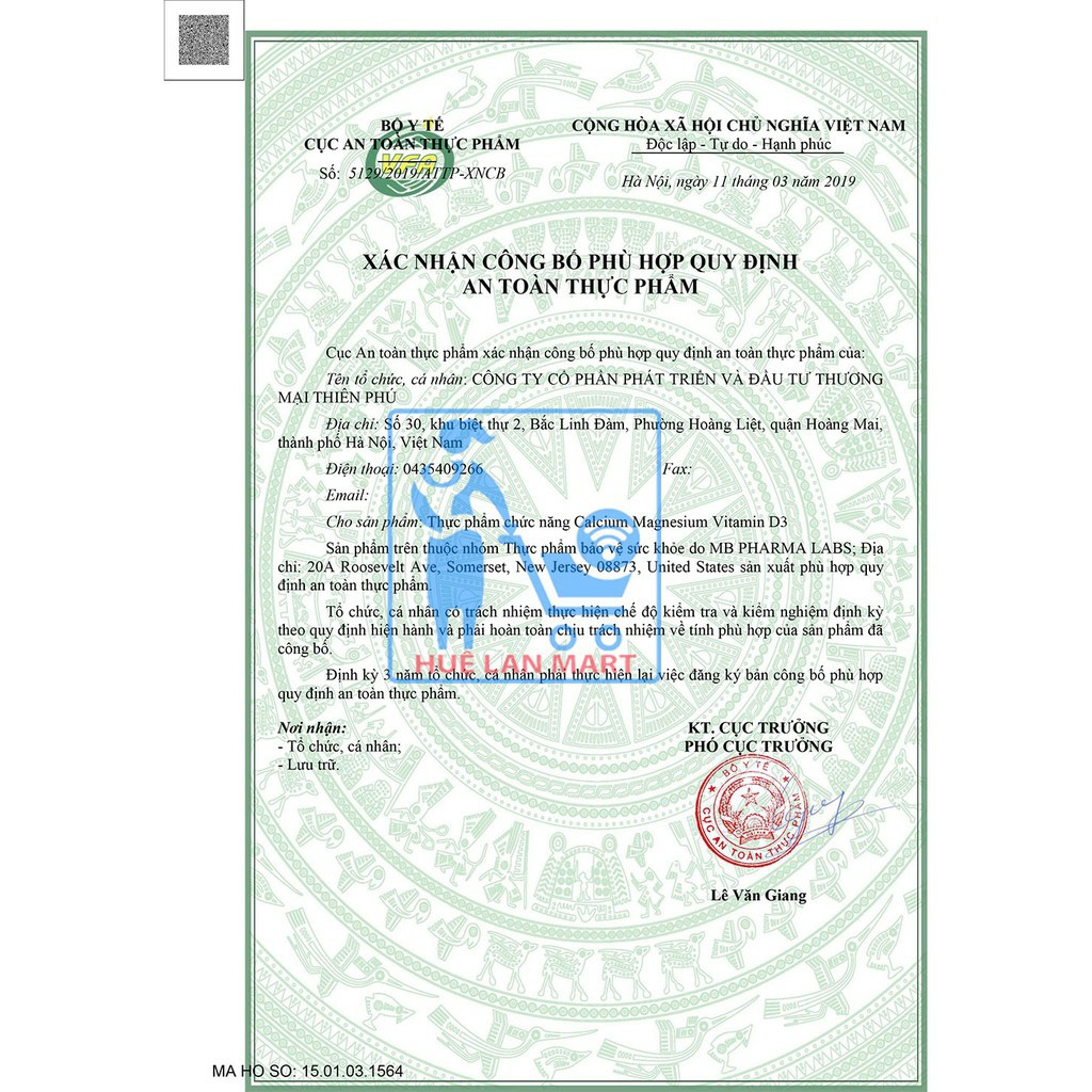 Viên uống Calcium Magnesium D3 200 viên (Total canxi) mẫu mới | Thế Giới Skin Care