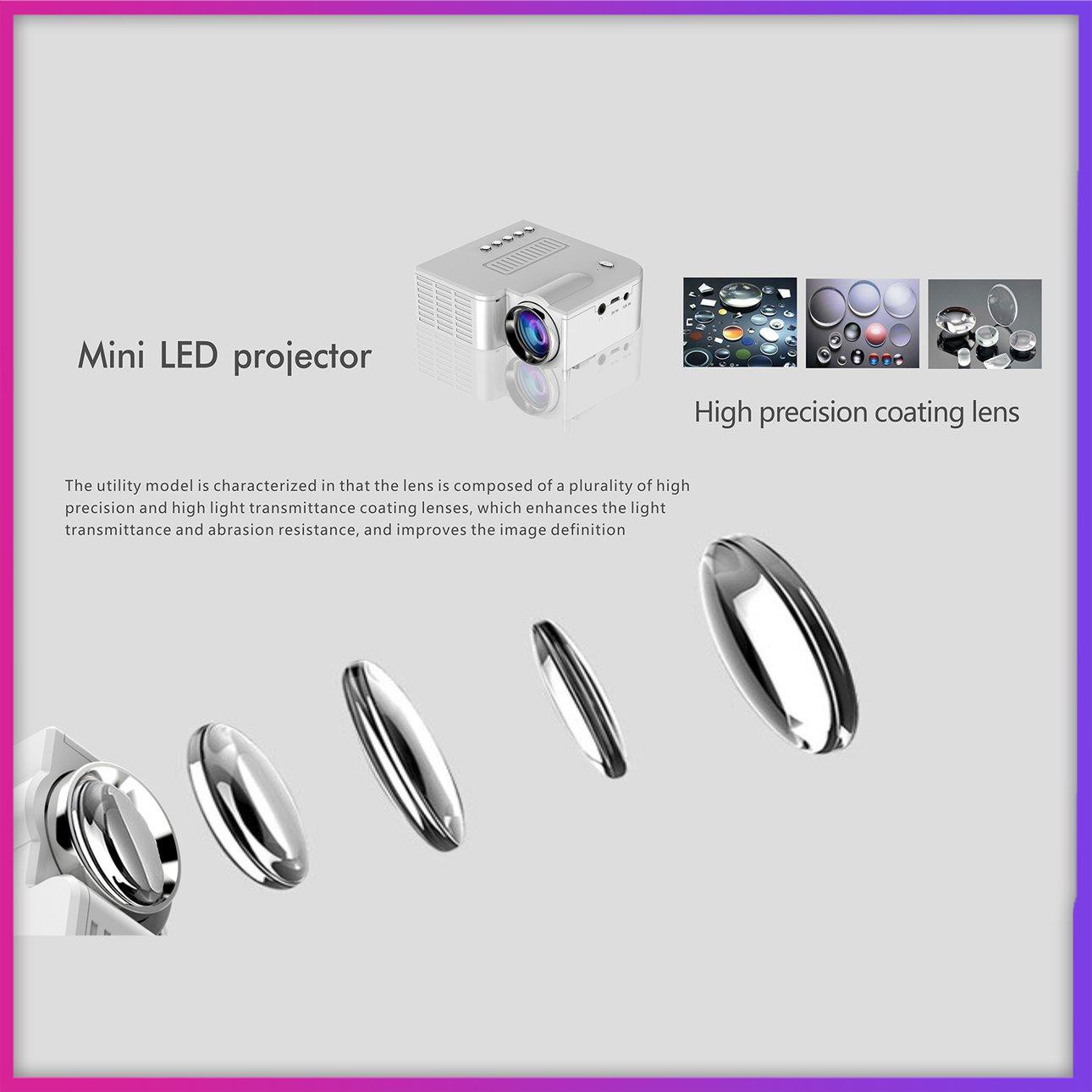 Máy chiếu gia đình Uc28CMini Máy chiếu LED di động Cắm trại Office meeting HD 1080P, Cho giải trí rạp hát tại nhà | BigBuy360 - bigbuy360.vn