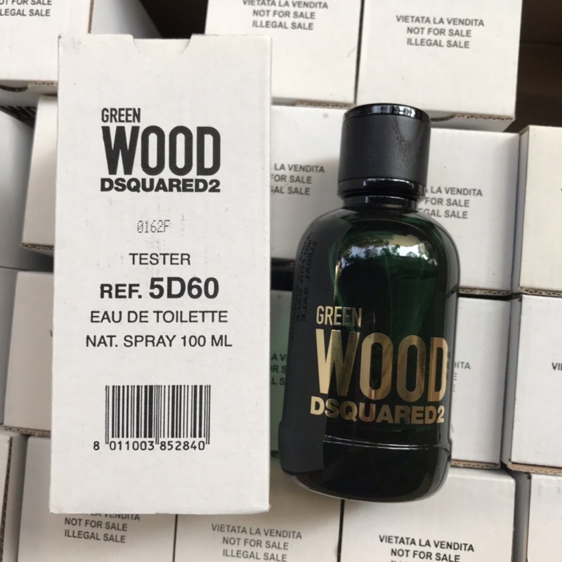 Nước hoa Tester nam Dsquared2 Green Wood Pour Homme EDT 100ml