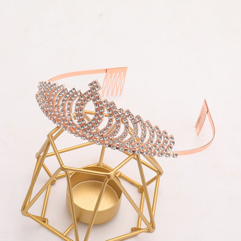 Vương Miện Cài Tóc Đính Đá Pha Lê Cho Cô Dâu