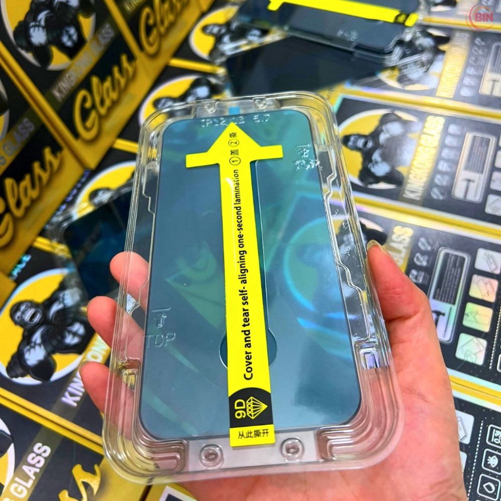 Cường lực tự dán KingKong chống nhìn trộm iphone 14 pro max 11 pro max 12 pro max 13 pro max xs max x 7 Plus Blue Arrow