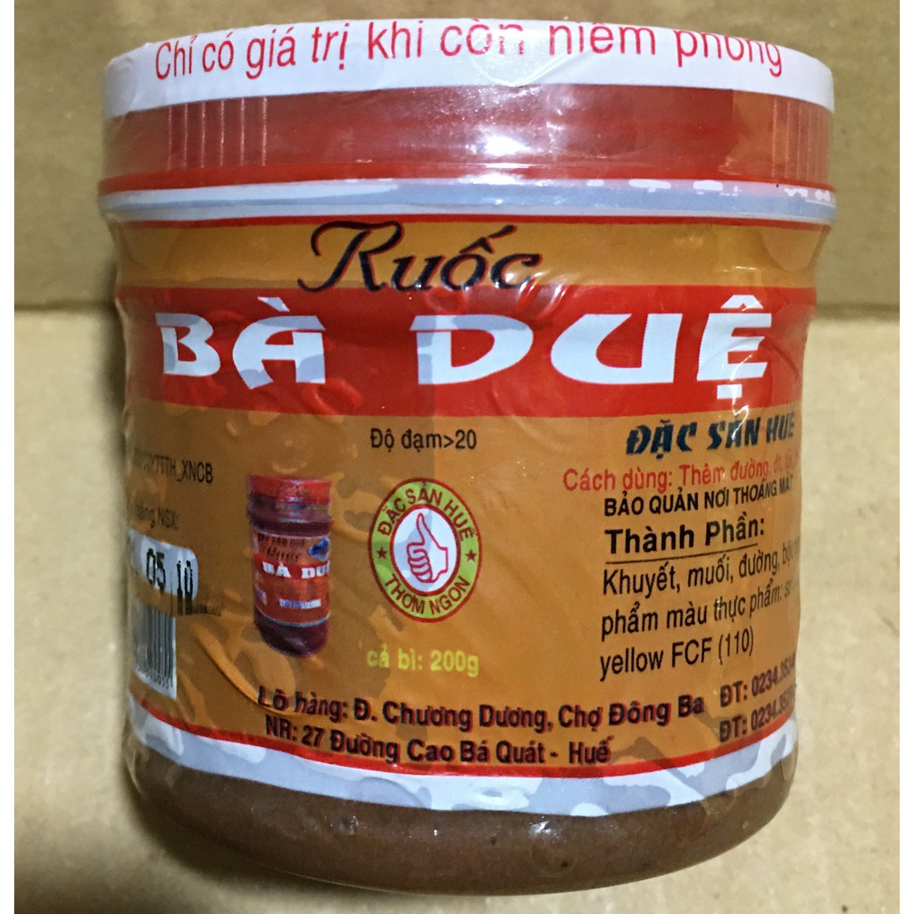 Mắm ruốc Bà Duệ thơm ngon, đặc sản Huế hủ 200g | BigBuy360 - bigbuy360.vn