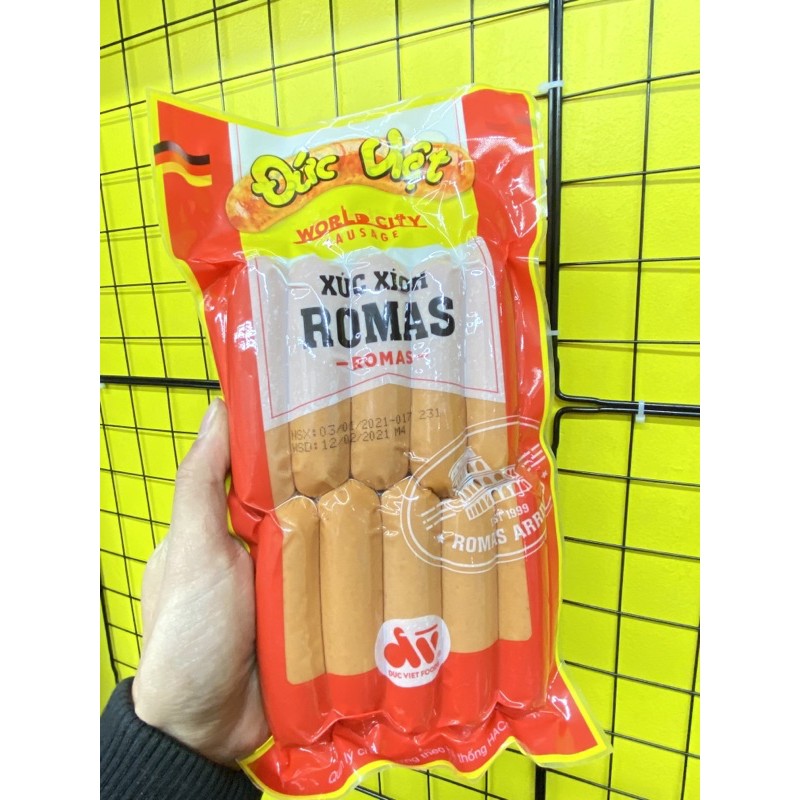 Xúc Xích Đức Việt ROMAS gói 10Chiếc 500g (Ship Trong Ngày qua Nowship và GrabExpress)