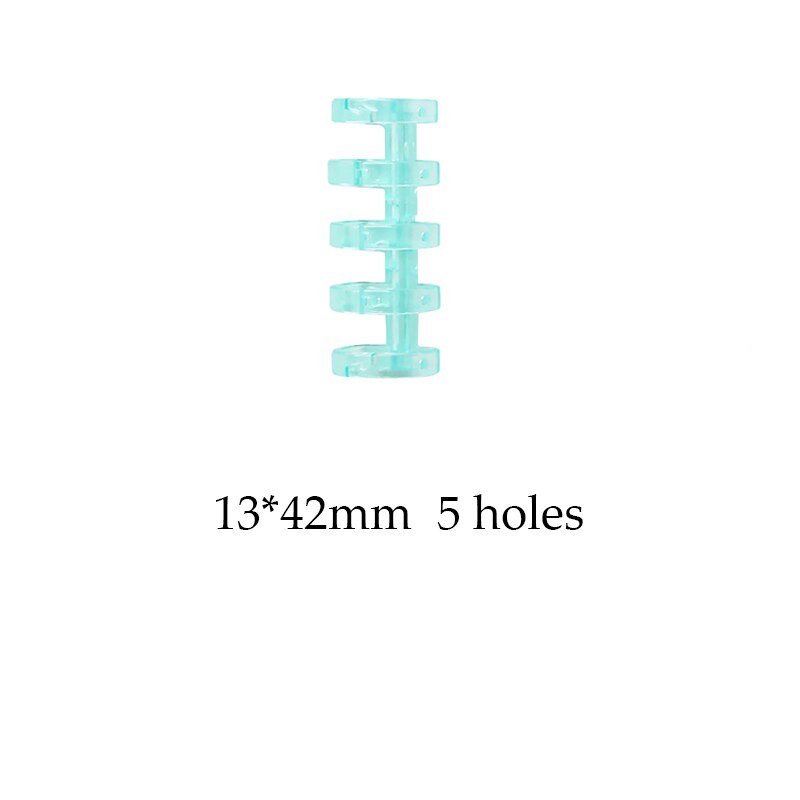 2 Vòng đóng gáy sổ tay 5 lỗ bằng nhựa mini