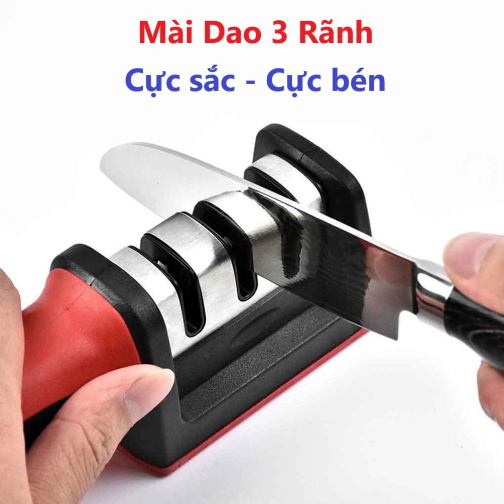 Dụng Cụ Mài Dao Kéo 3 cấp độ cầm tay, Mài Dao Cầm Tay Nhanh Bén siêu tiện lợi