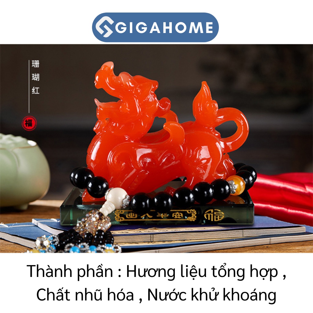 Tì Hưu Phong Thủy GIGAHOME Trang Trí Xe Hơi, Bàn Làm Việc, Khử Mùi Cho Ô Tô 5020