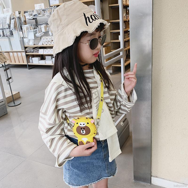 Túi Đeo Chéo Hình Gấu Hoạt Hình Dễ Thương Cho Bé