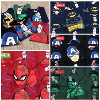 Áo phông cộc tay marvel chất cotton cao cấp mềm đẹp cho bé trai siêu chất