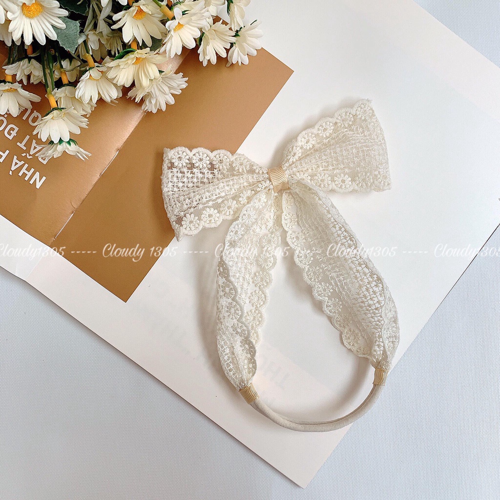 Turban/Băng đô tóc nơ đứng phong cách Hàn Quốc cho bé