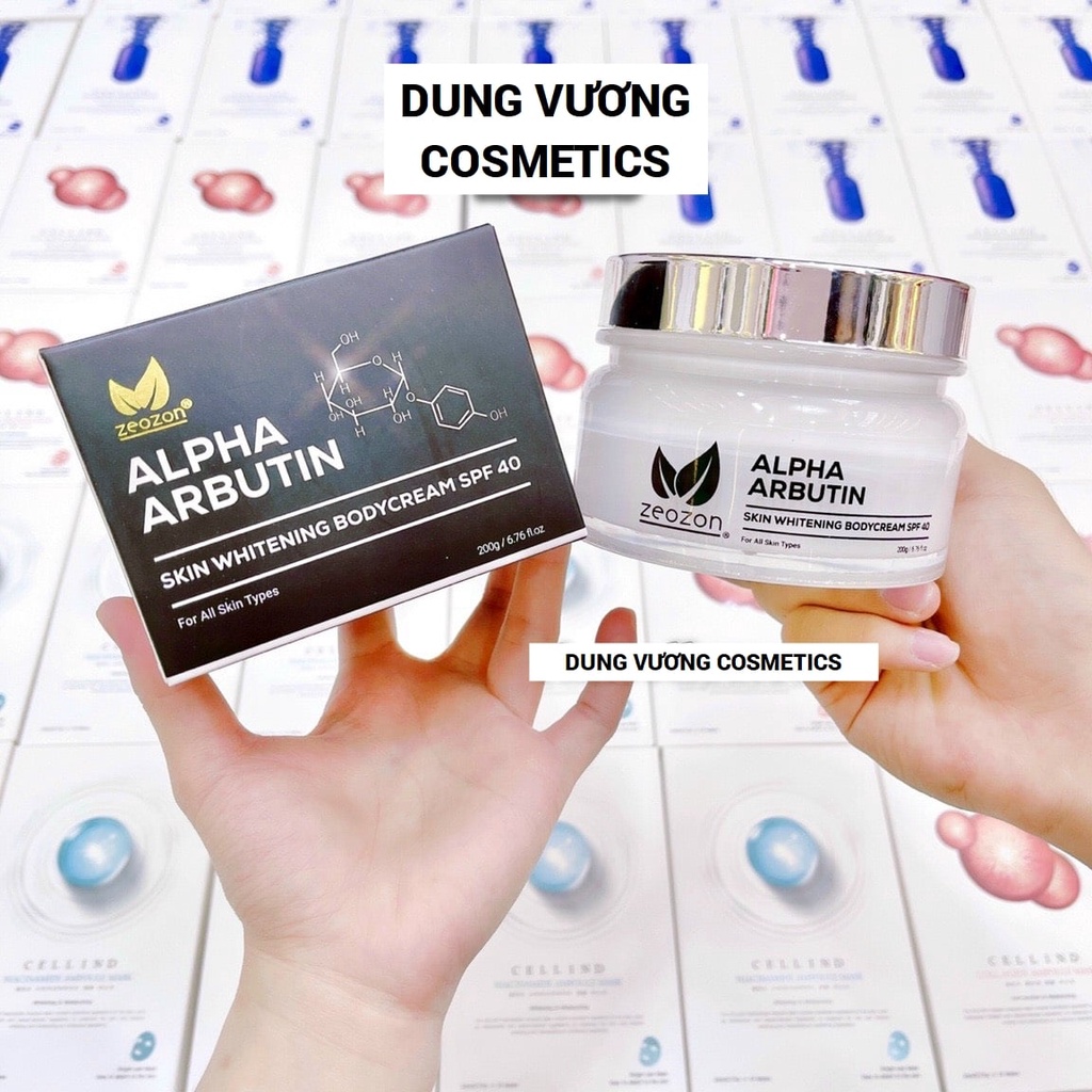 Kem dưỡng body Zeozon Alpha Arbutin Skin Whitening Body Cream SPF 40
