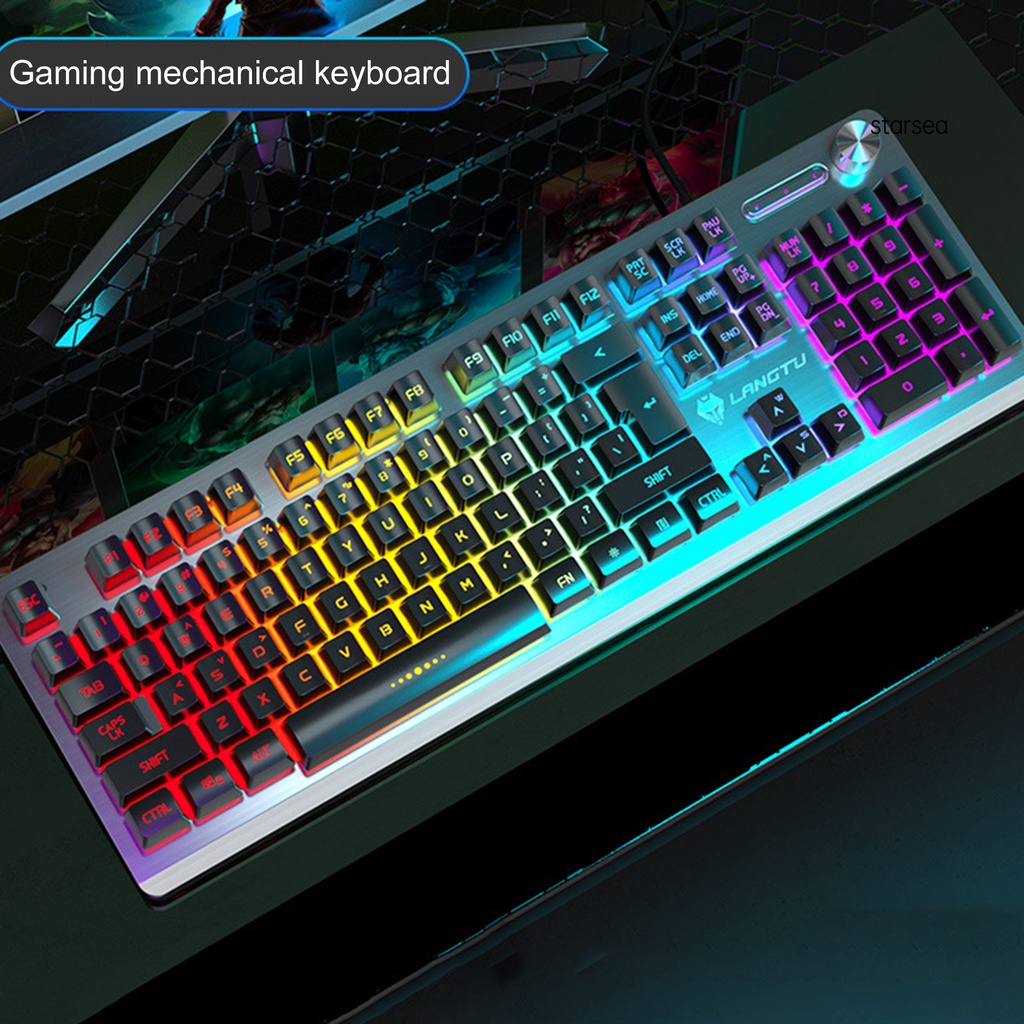 Bàn Phím Cơ Gaming Stse K002 104 Phím Có Đèn Led Nền Rgb
