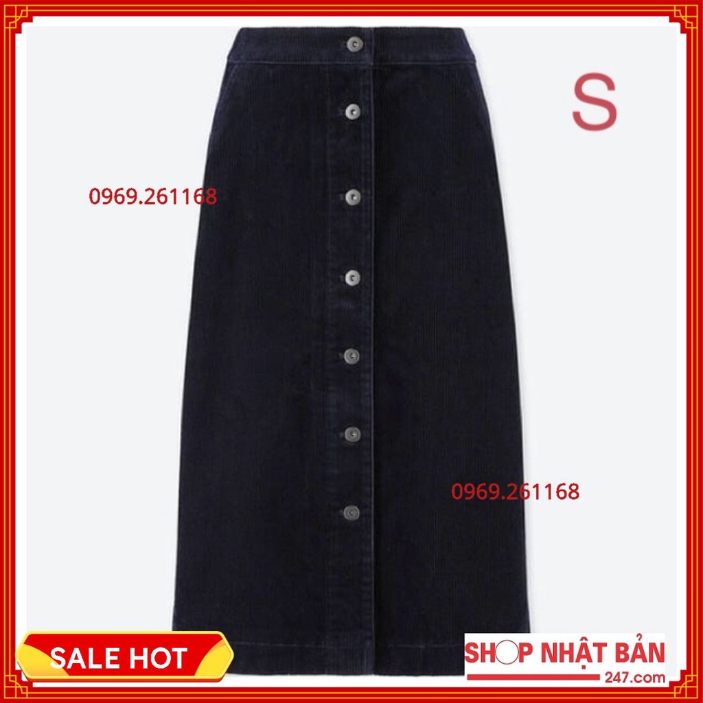 Chân váy vải nhung Uniqlo Nhật Bản- mã 409074