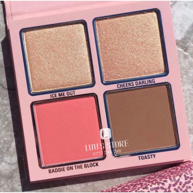 Bảng Má Hồng, Highlight, Khối Kylie Pressed Powder Face Palette