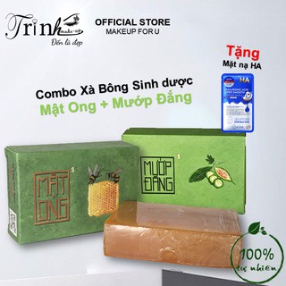 Combo Xà Bông Mướp Đắng Mật Ong sinh dược từ thiên nhiên Mát Da Ngừa Mụn Làm Trắng da 100gram