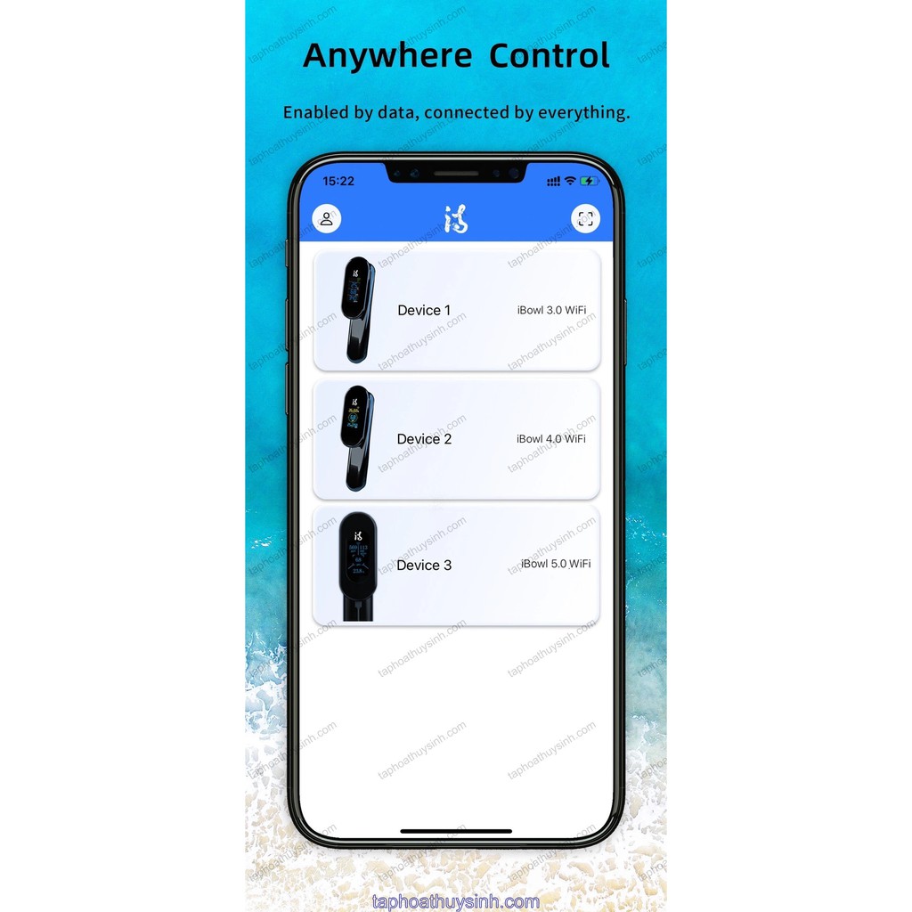 IBOWL 5.0 WIFI PRO 2022-BỘ ĐO PH - NHIỆT ĐỘ- TDS - EC ONLINE