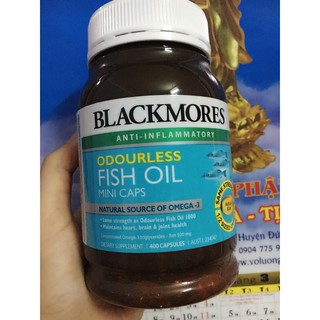 Dầu cá blackmore 400 viên không mùi