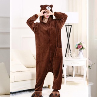 Bộ ngủ thú bông hình gấu brown
