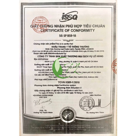 Khẩu Trang Y Tế 4 Lớp Kháng Khuẩn Cao Cấp Than Hoạt Tính LEHACO  50 cái / 1 hộp