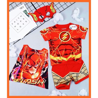 Bộ quần áo siêu nhân anh hùng Tia Chớp - Tặng kèm áo choàng và mặt nạ