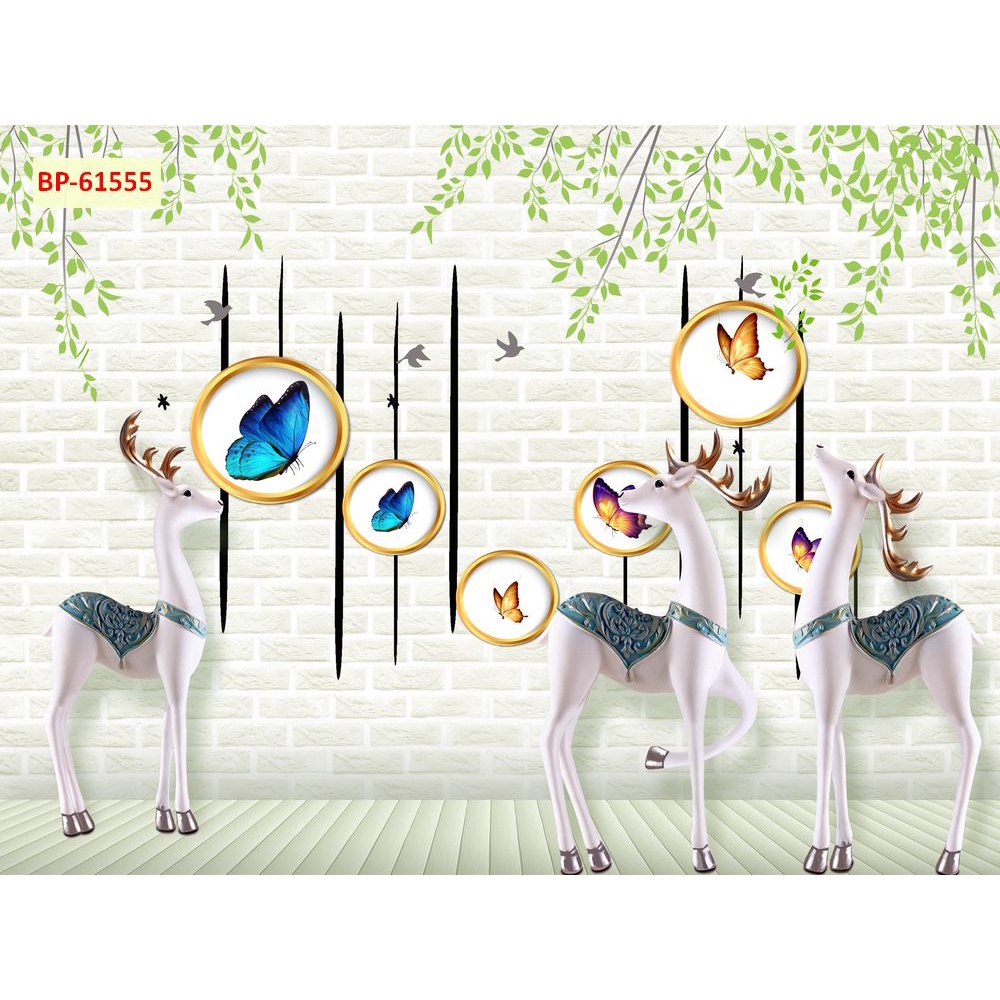 Tranh dán tường Quán Cafe, Trà Sữa, Trang Trí Cửa Hàng 3D Miễn Phí chèn tên riêng Quán, chèn chữ và logo theo yêu cầu