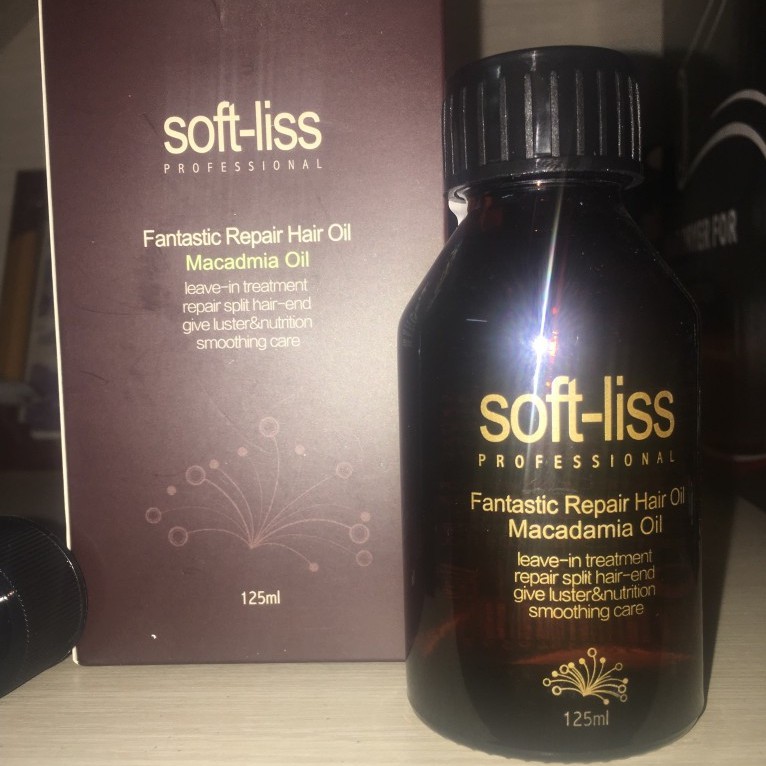 Tinh dầu dưỡng tóc Softliss Macadamia Hair Oil dưỡng bóng tóc 125ml (loại mới)