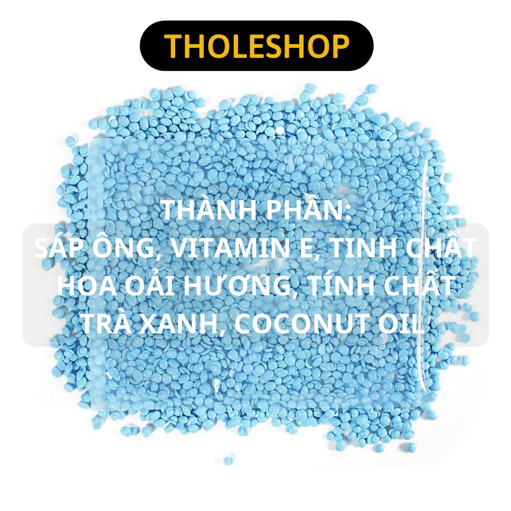 Sáp Wax Lông - Sáp Sữa Dừa Màu Xanh Siêu Bám Lông, Dùng Cho Da Nhạy Cảm 1023