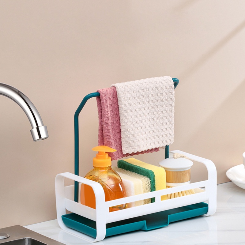 Giá Đỡ Đựng Xà Phòng / Khăn Lau Chén Dĩa / Mút Rửa Chén Ráo Nước Để Bàn Sắp X