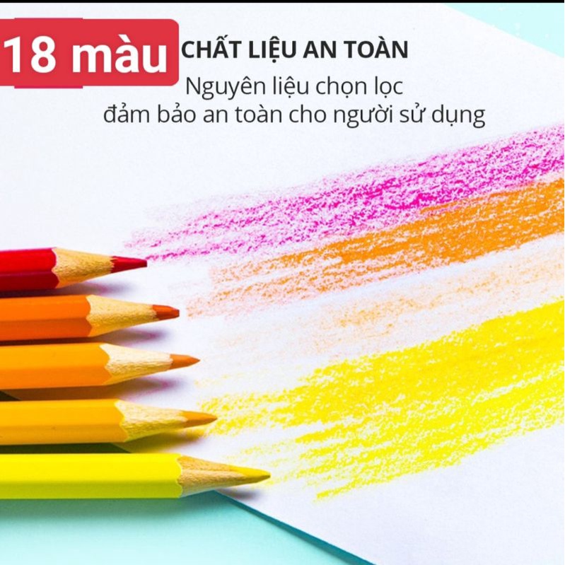 ✏️✏️✏️Bút Chì Màu Kèm  Gọt Chì Tiện Lợi