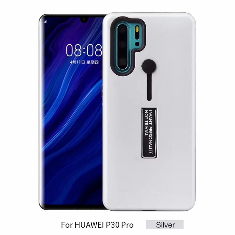 Huawei P30 Pro P30 Lite Huawei P20 Pro P20 Huawei P10 Lite Case Finger Loop Strap Cover Hide Kickstand Armor Shockproof DGX