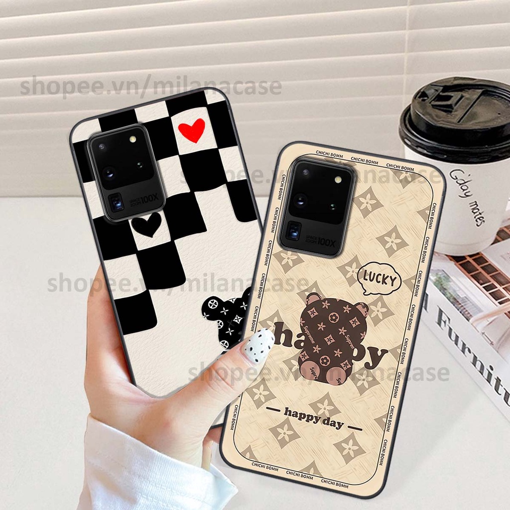 Ốp Samsung S20 Ultra gấu be@rBrick gấu Teddy Kaws siêu đẹp, phong cách, cá tính