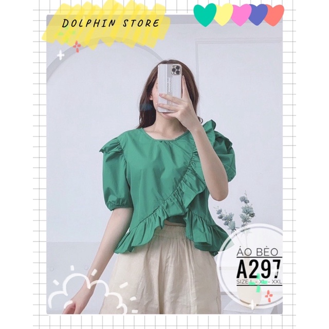 BIGSIZE Áo babydoll tay ngắn bigsize