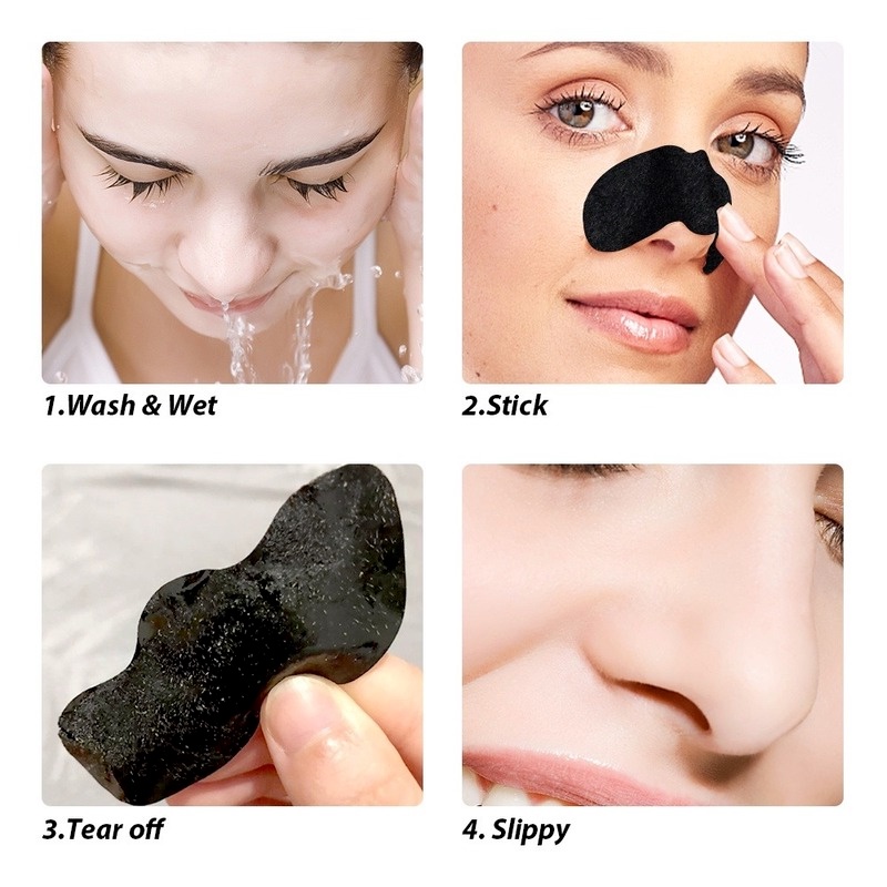 Set 10/20 Mặt Nạ Lột Mụn Đầu Đen Làm Sạch Sâu Lỗ Chân Lông Chăm Sóc Da