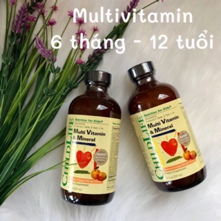 [Date 10/2021]-Childlife Multi Mineral Cam Xoài 237ml Mỹ